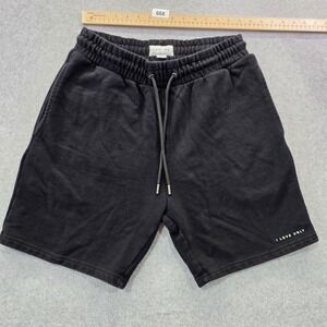 I Love Ugly Mens Black Fleece Sweat Shorts Logo Drawstring Casual Streetwear L